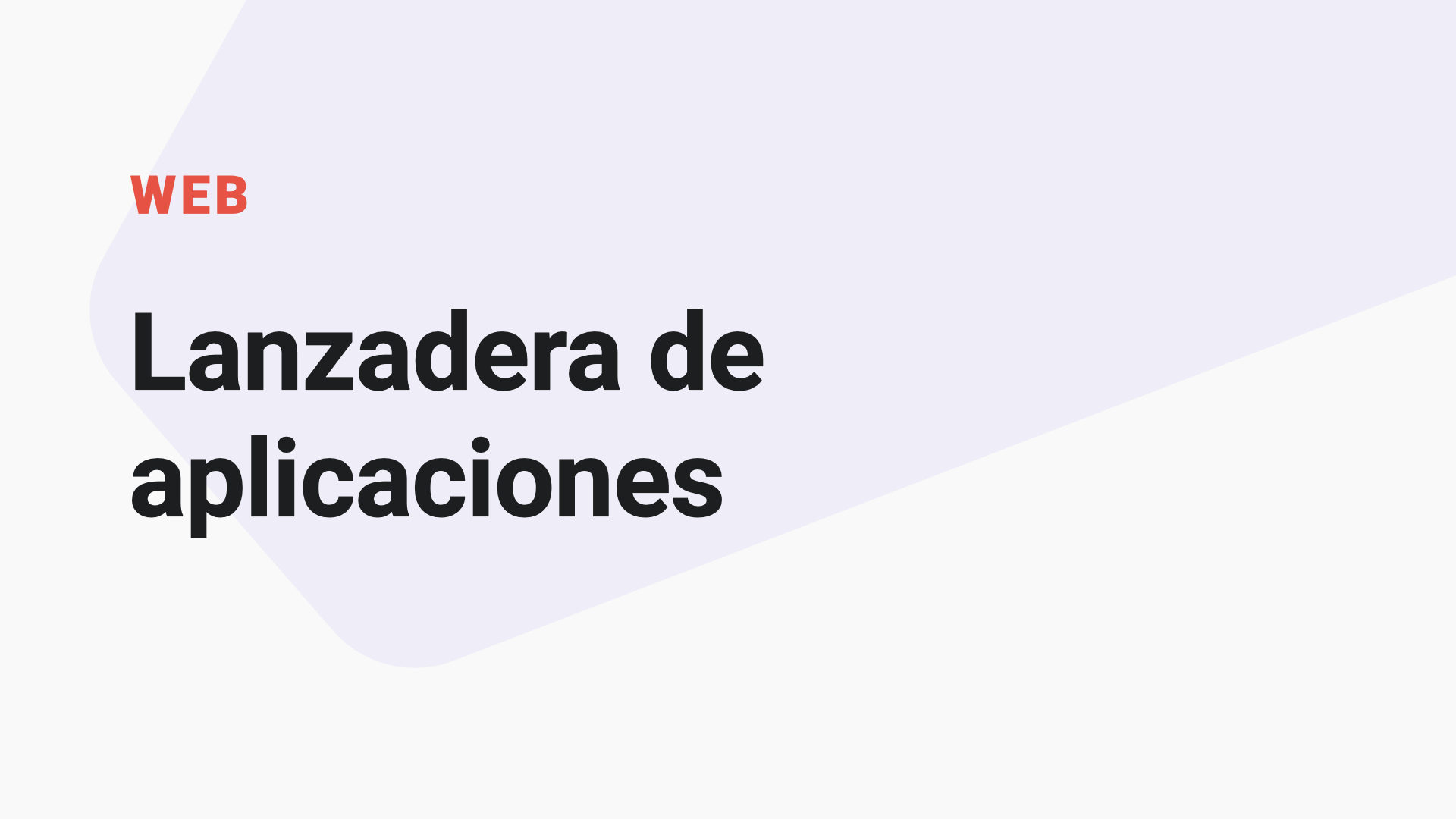 Lanzadera De Aplicaciones Web